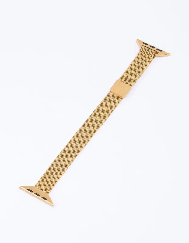Gold Mesh Thin Watch Band 38/40/41mm sold by lovisa