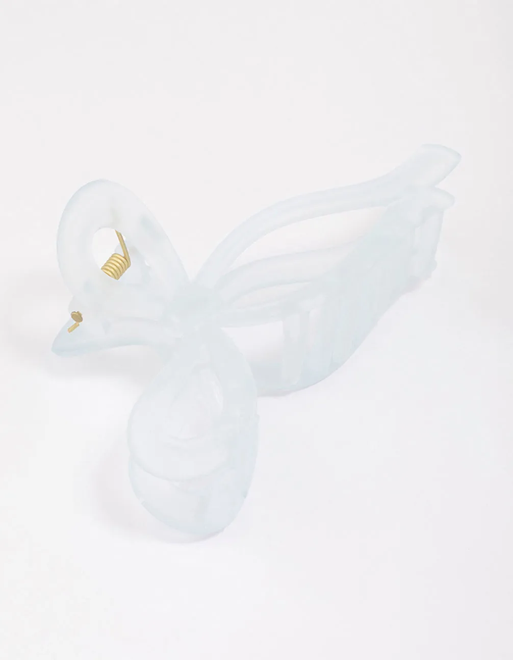 Blue Large Bow Hair Claw Clip sold by lovisa