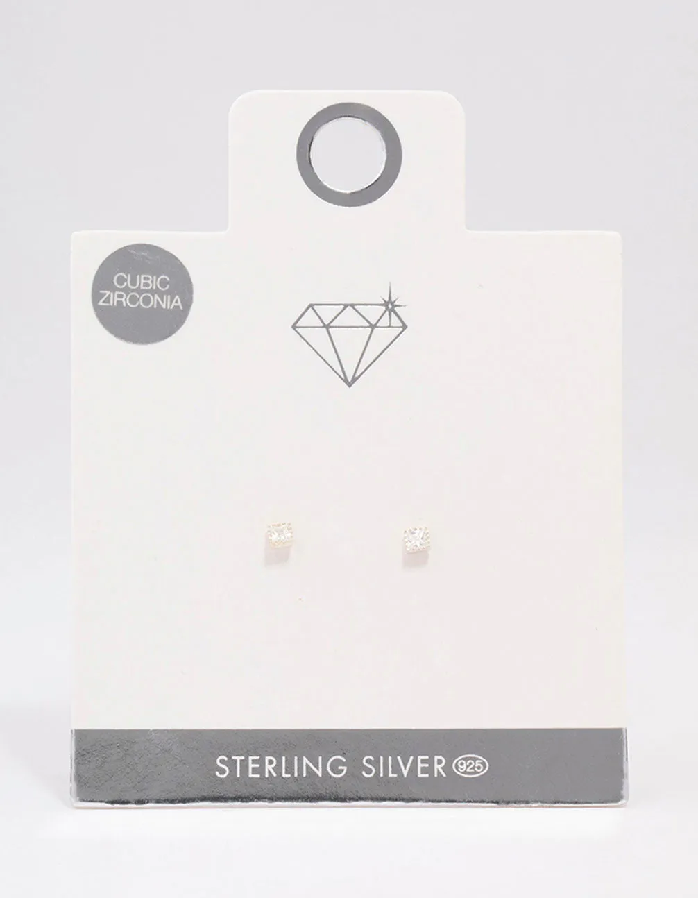 Sterling Silver Encased Square Stud Earrings sold by lovisa product image thumbnail 2
