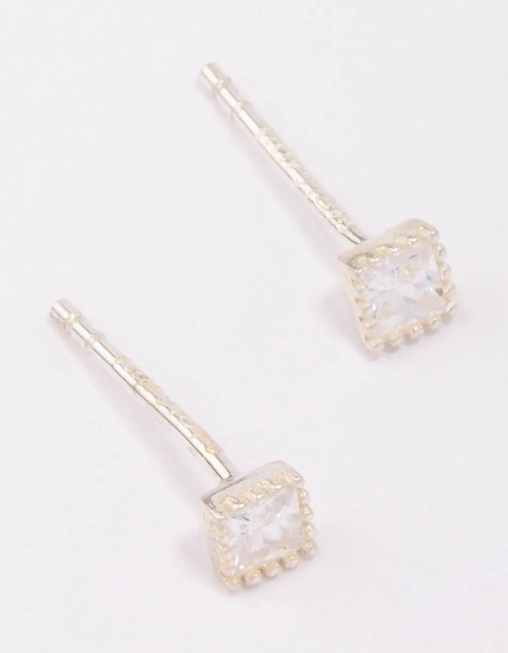 Sterling Silver Encased Square Stud Earrings sold by lovisa