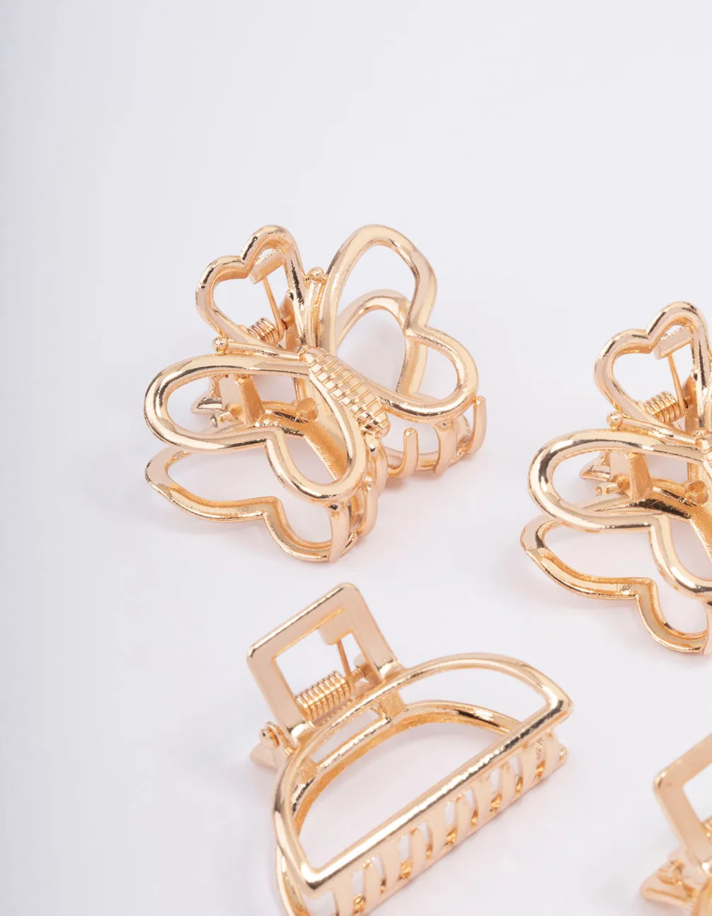 Gold Butterfly Hair Claw Clip 4-Pack sold by lovisa product image thumbnail 3
