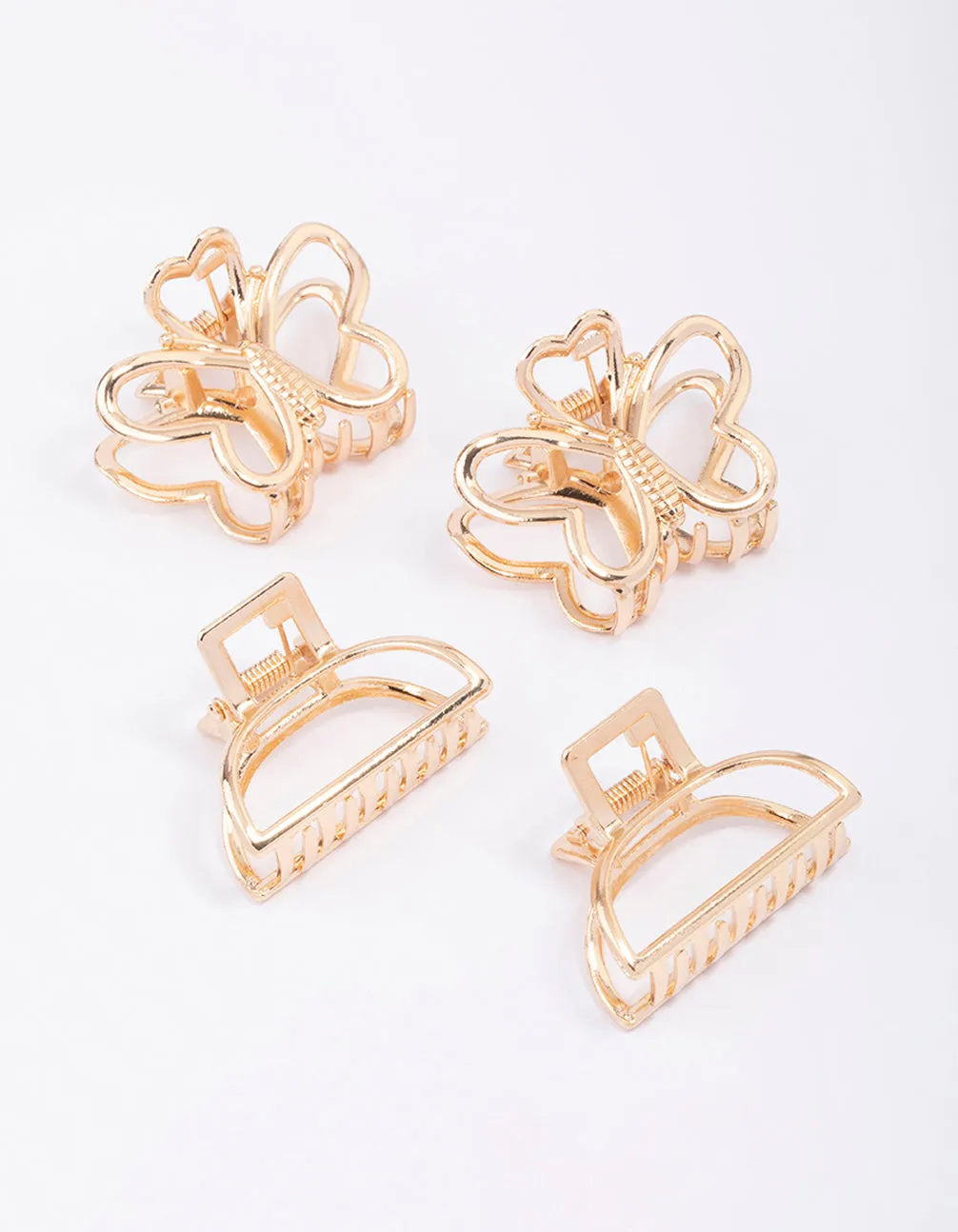 Gold Butterfly Hair Claw Clip 4-Pack sold by lovisa product image thumbnail 5