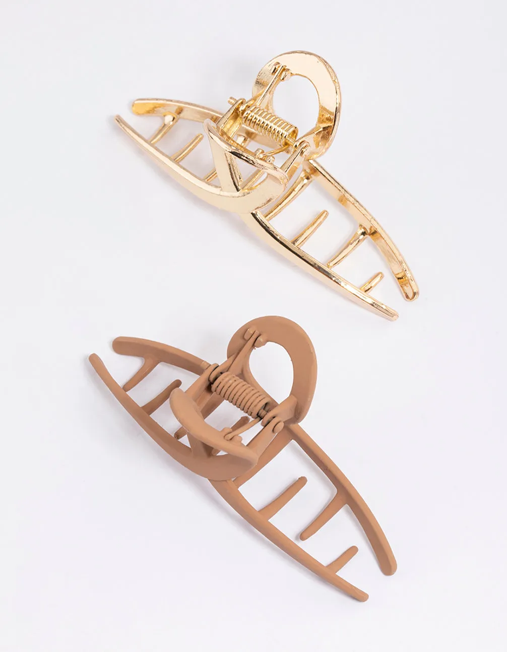 Brown Coated Metal Claw Clip Pack sold by lovisa product image thumbnail 3