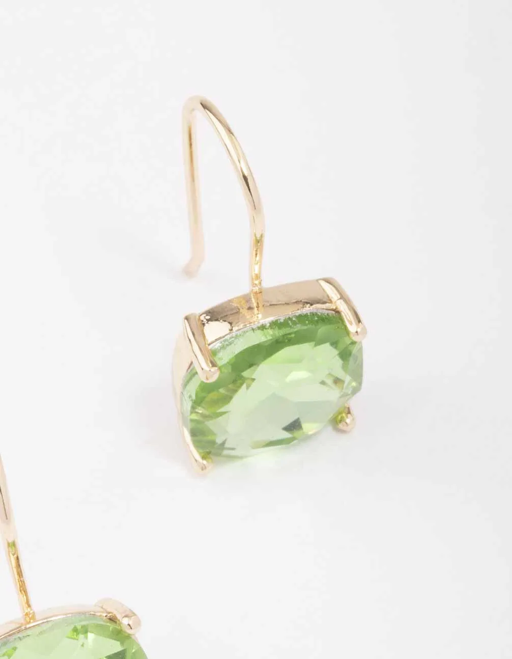 Gold Large Diamante Gem Drop Earrings sold by lovisa product image thumbnail 3