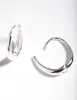 Sterling Silver Oval Drop Huggie Earrings sold by lovisa