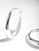 Sterling Silver Oval Drop Huggie Earrings sold by lovisa