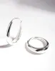 Sterling Silver Oval Drop Huggie Earrings sold by lovisa