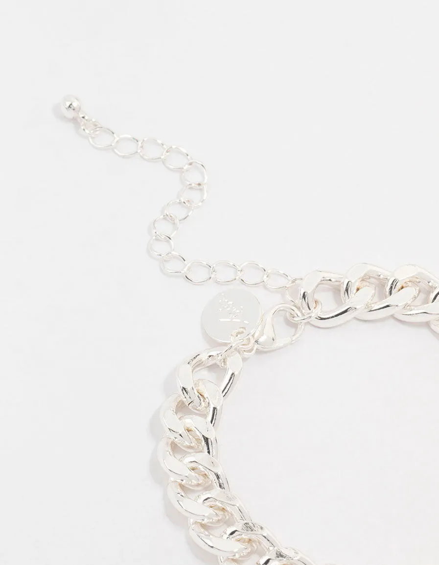 Silver Plated Link Chain Bracelet sold by lovisa product image thumbnail 3