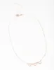 Rose Gold Cut Out Heart Pendant Necklace sold by lovisa