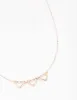 Rose Gold Cut Out Heart Pendant Necklace sold by lovisa