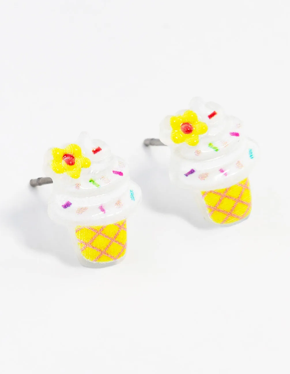 Ice cream Cone Stud Earrings sold by lovisa