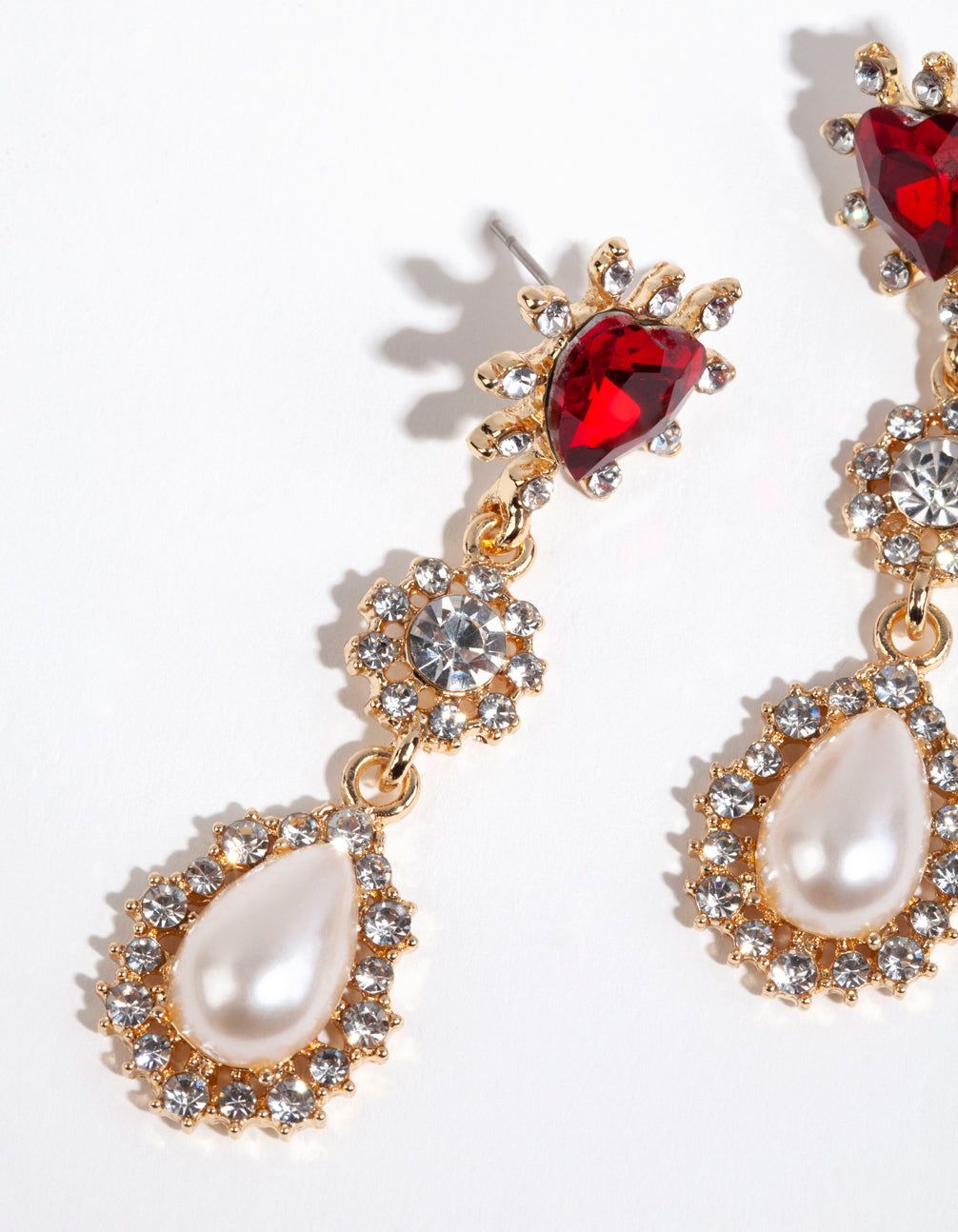 Gold Royal Heart Earrings sold by lovisa product image thumbnail 2