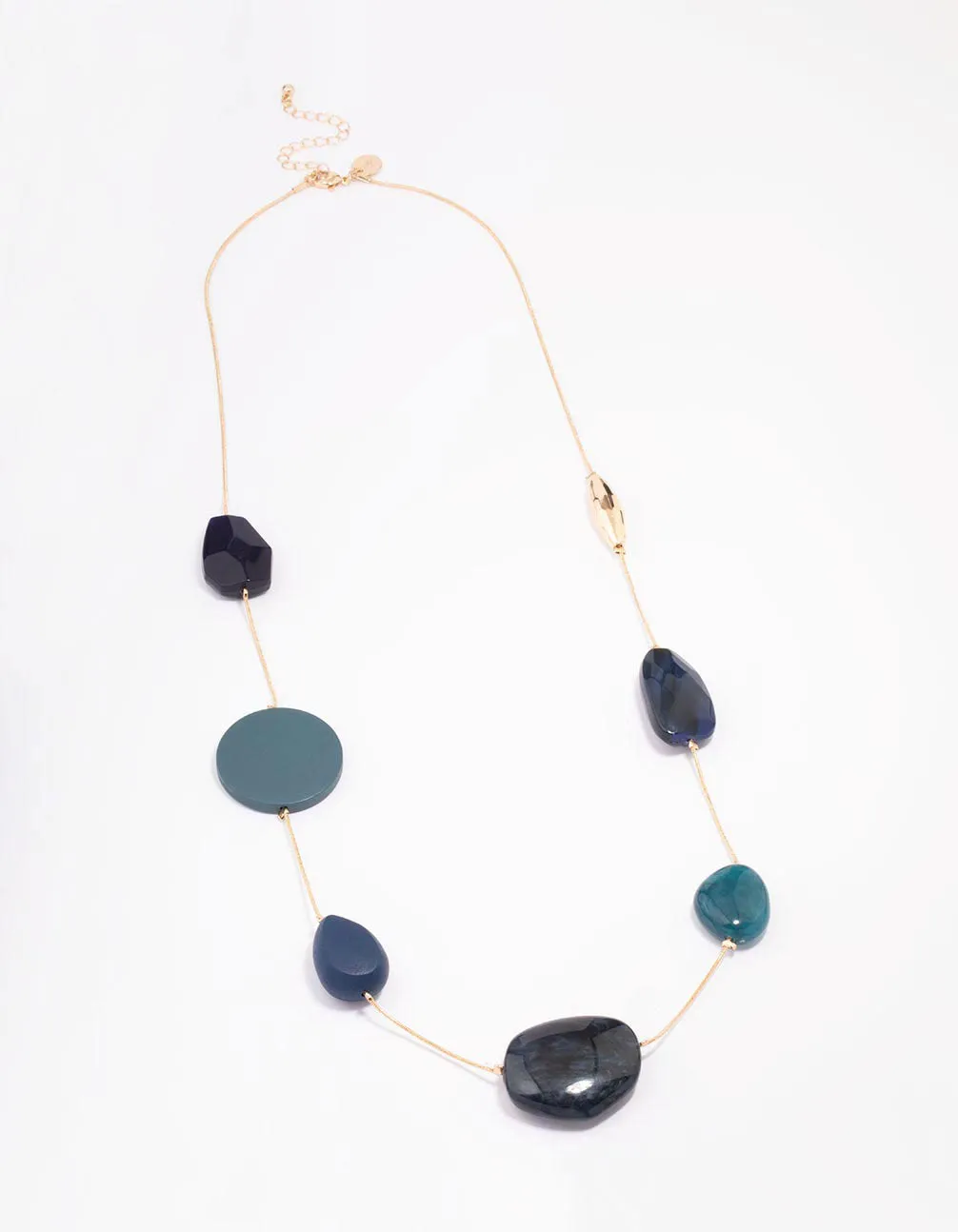 Gold Blue Stone Necklace sold by lovisa product image thumbnail 2