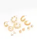 Gold Multi Stud & Hoop Earrings 6-Pack sold by lovisa