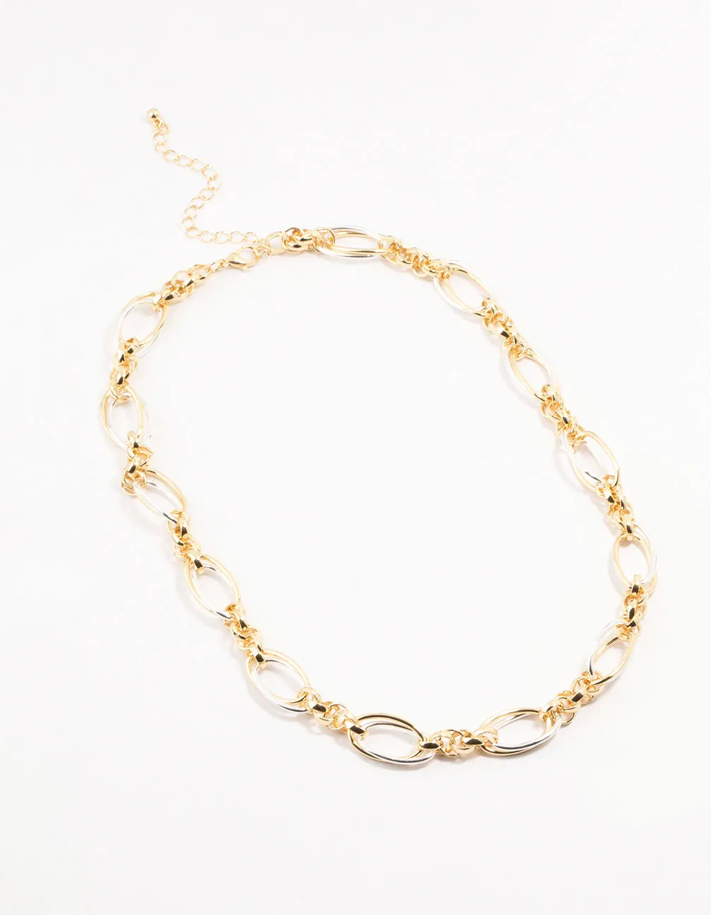 Mixed Metals Chunky Chain Necklace sold by lovisa product image thumbnail 2