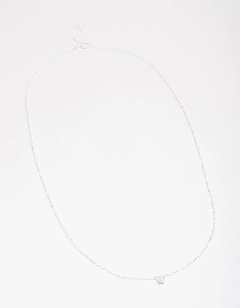 Sterling Silver Cubic Zirconia Dainty Pendant Necklace sold by lovisa product image thumbnail 2