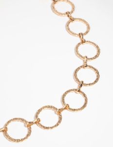 Gold Circle Chain Belt sold by lovisa