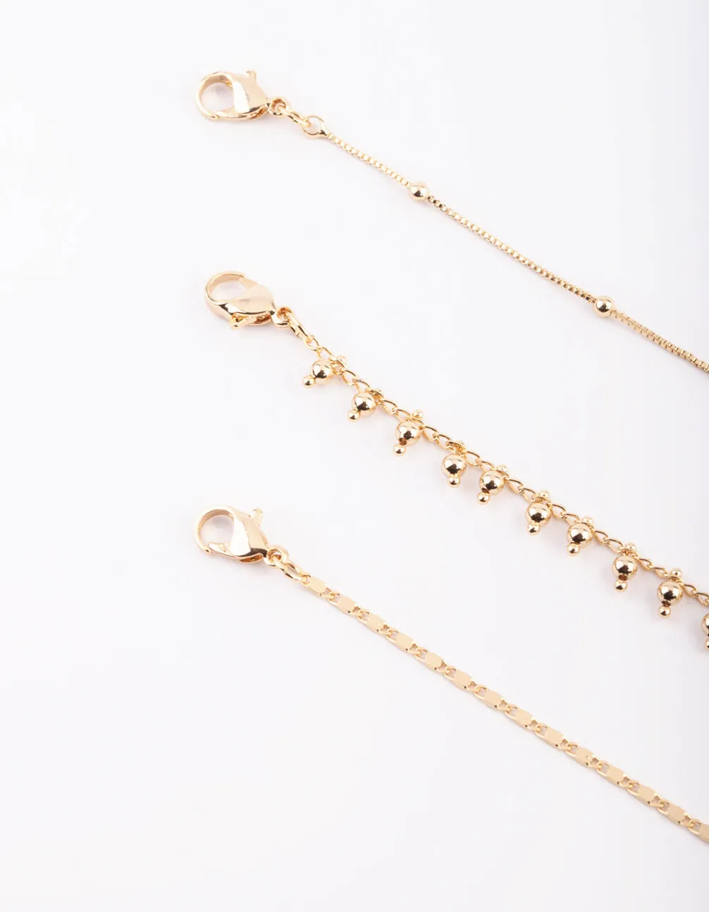 Gold Plated Dainty Anklet Pack sold by lovisa product image thumbnail 3
