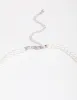 Silver Plated Pearl Strand Cubic Zirconia Vine Necklace sold by lovisa