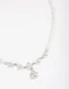 Silver Plated Pearl Strand Cubic Zirconia Vine Necklace sold by lovisa