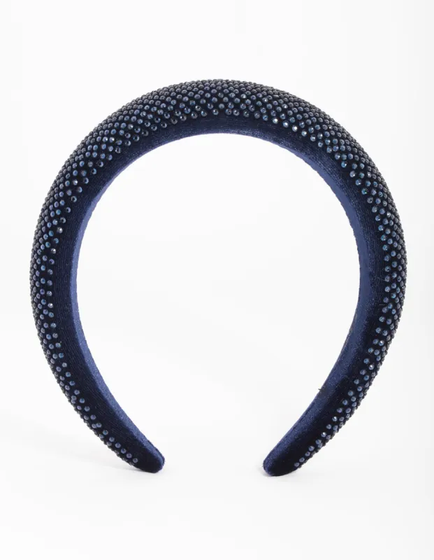 Blue Diamante Headband sold by lovisa