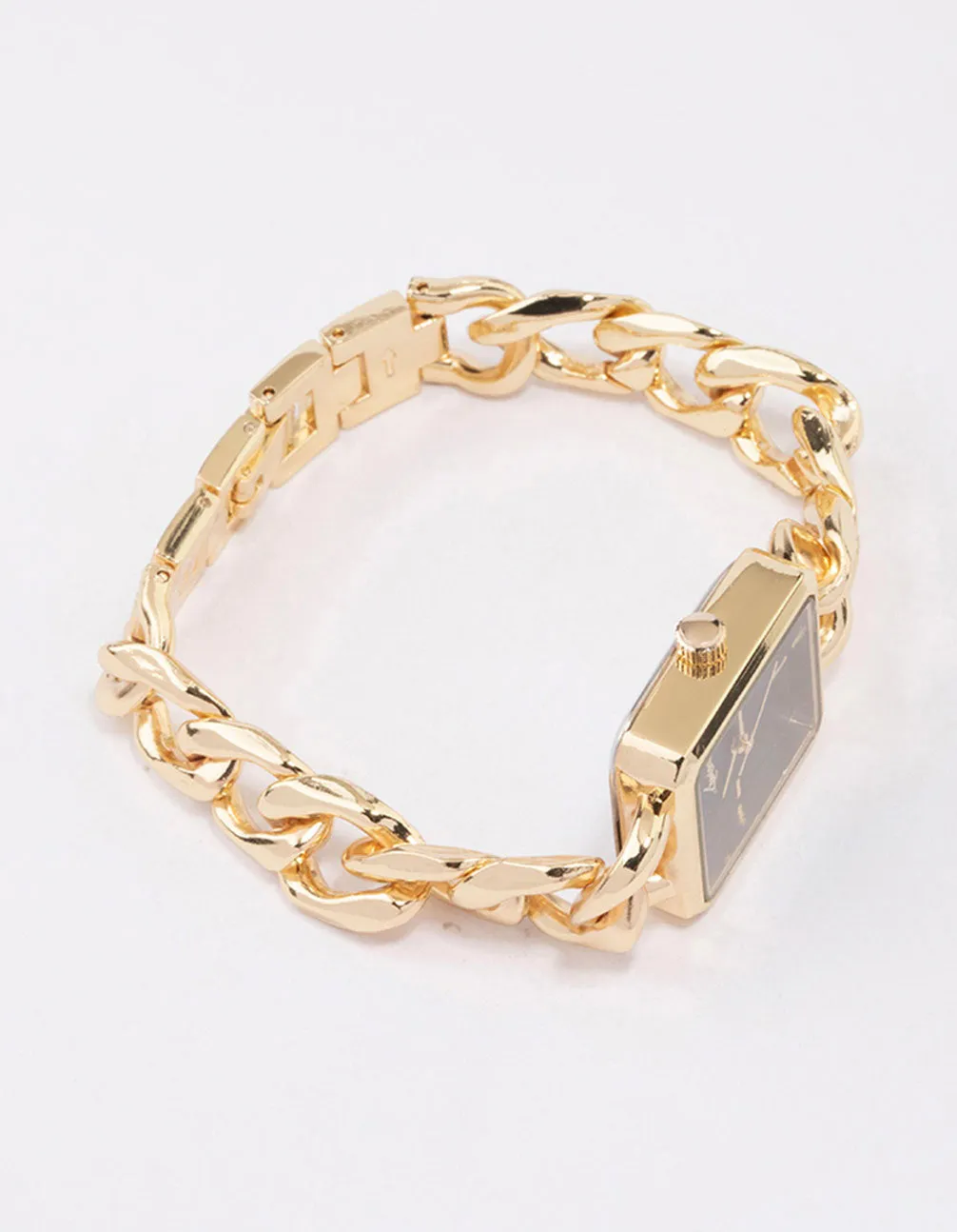 Gold Square Chain Detail Watch sold by lovisa product image thumbnail 2