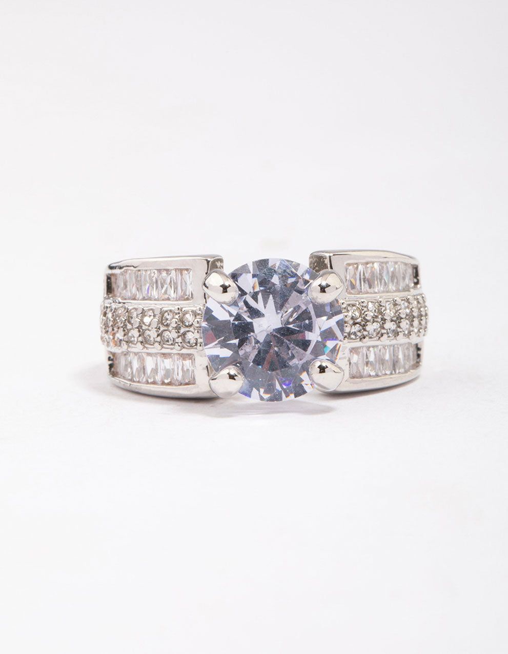 Rhodium Luxe Square Band Ring sold by lovisa product image thumbnail 3