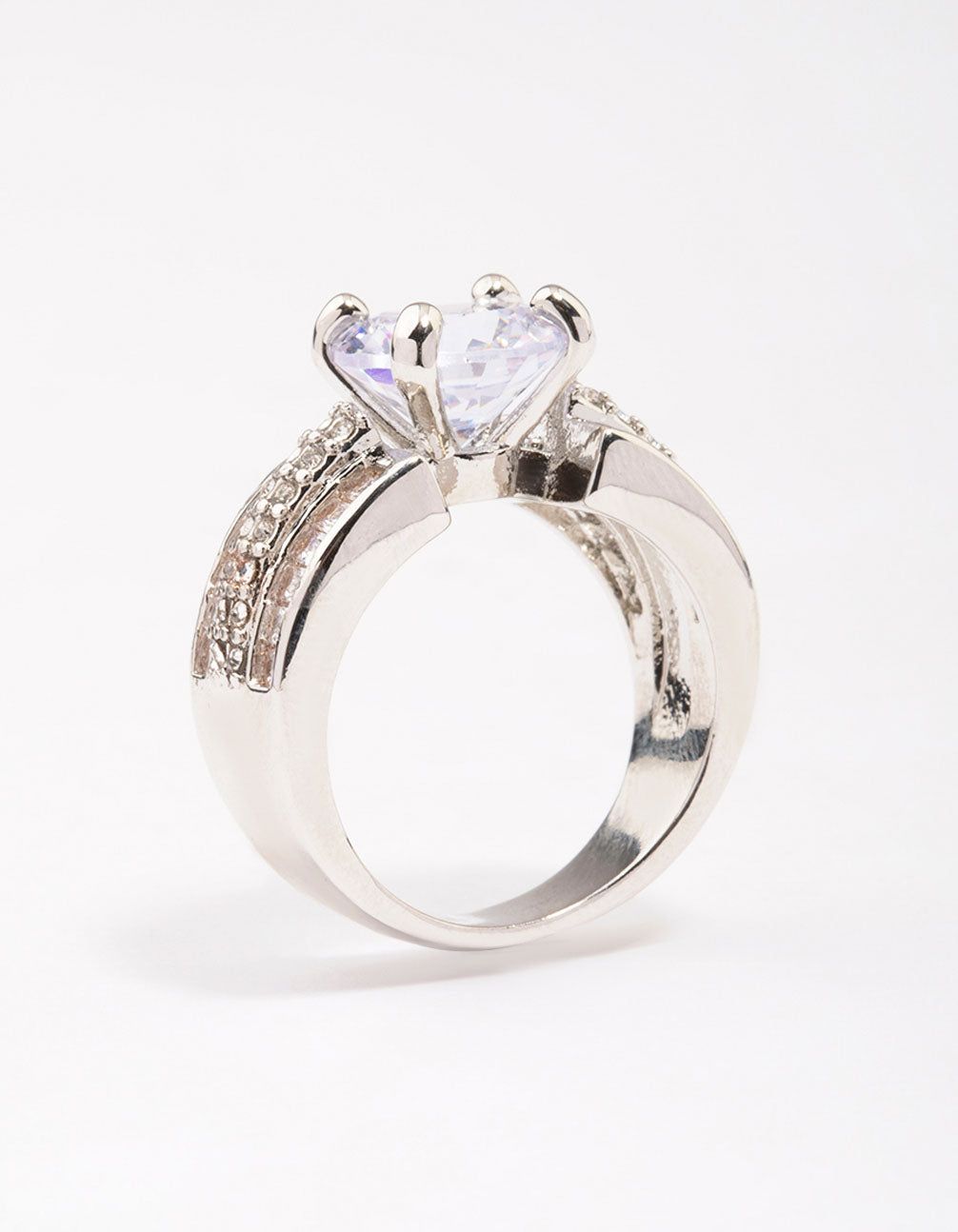 Rhodium Luxe Square Band Ring sold by lovisa product image thumbnail 2