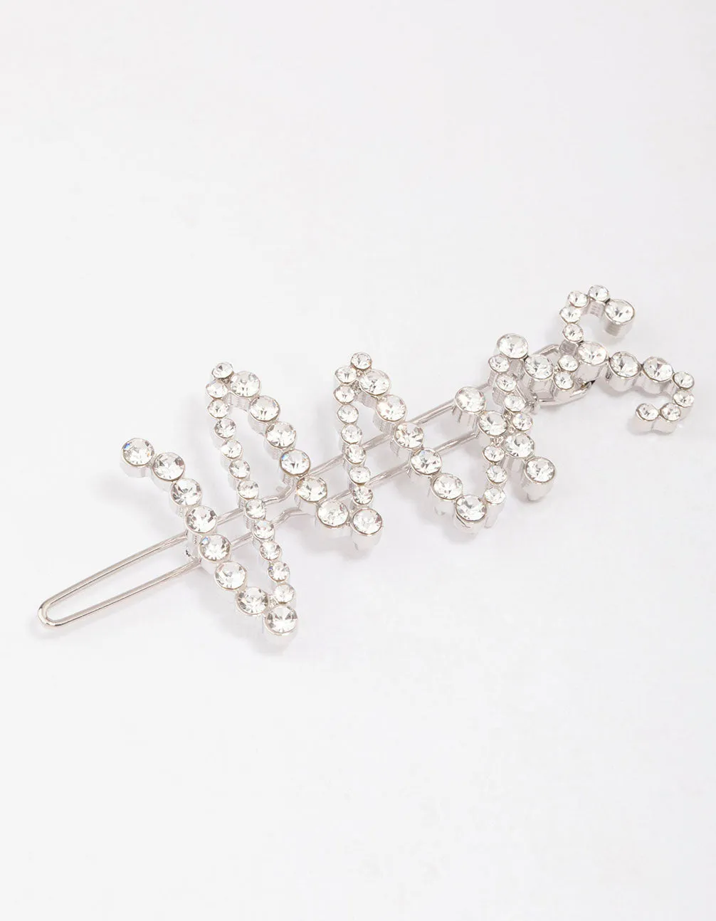 Rhodium Diamante Mrs Hair Clip sold by lovisa product image thumbnail 2