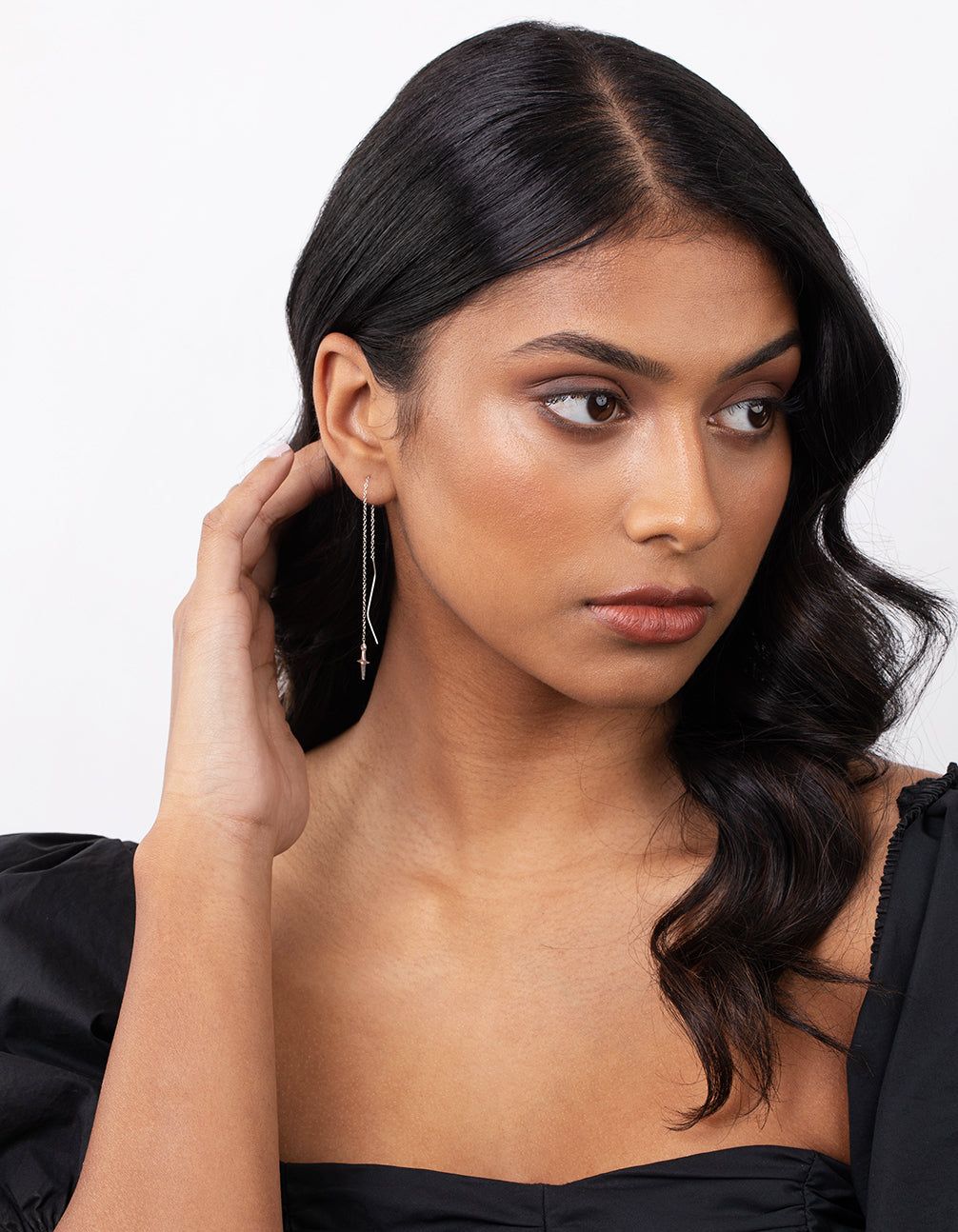 Sterling Silver Cross Thread Earrings sold by lovisa product image thumbnail 5