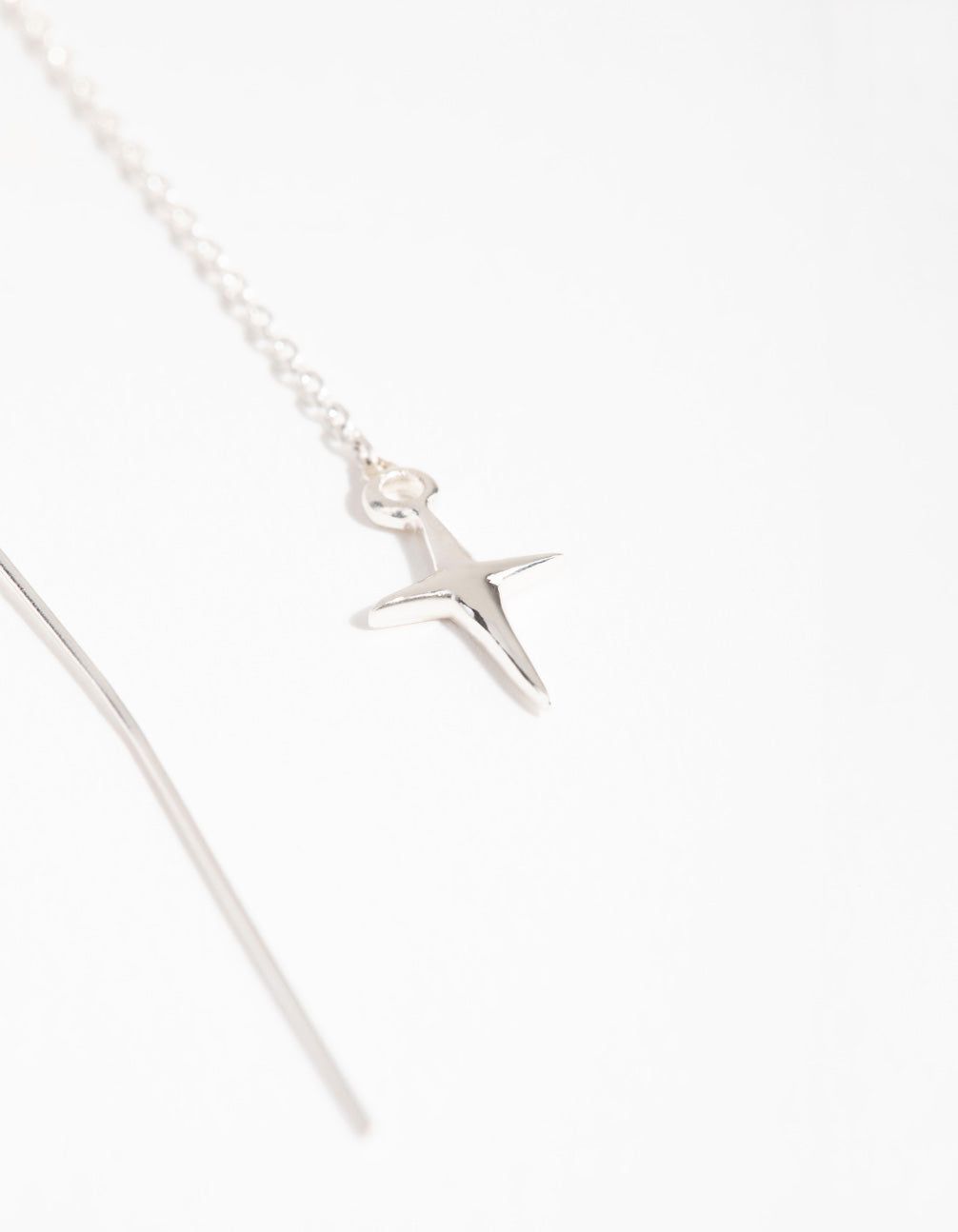 Sterling Silver Cross Thread Earrings sold by lovisa product image thumbnail 3