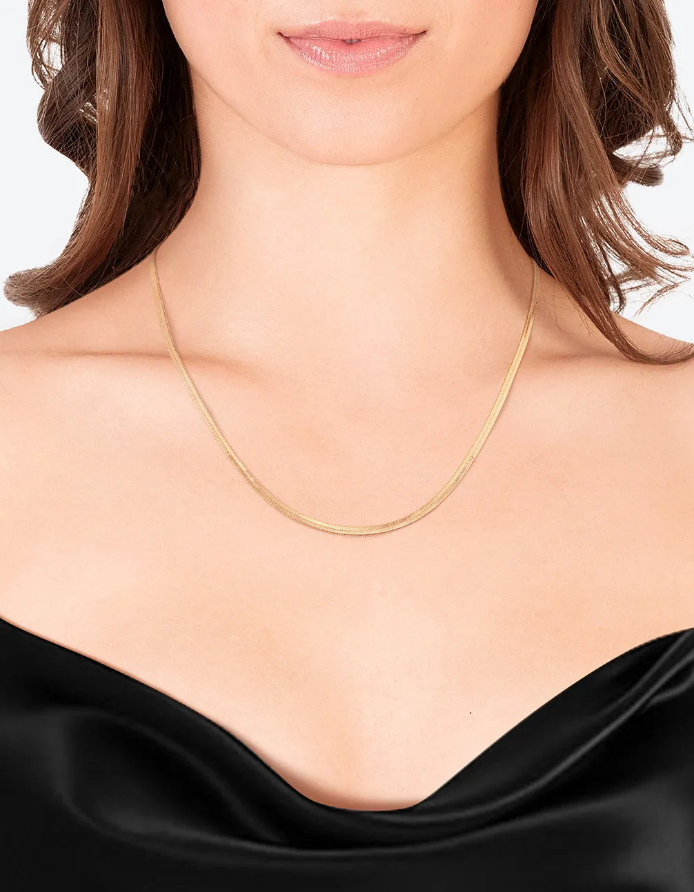 Gold Snake Chain Classic Necklace sold by lovisa