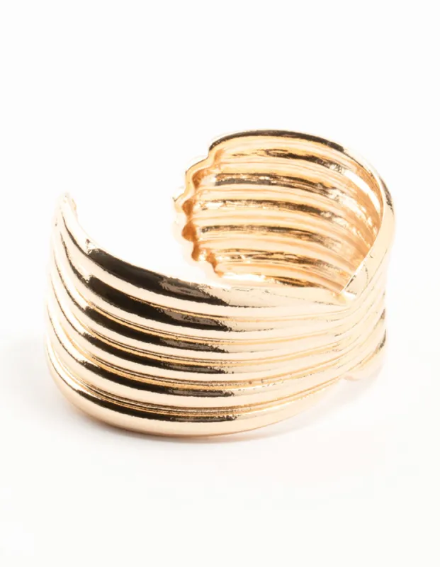 Gold Cuff Bangle Bracelet sold by lovisa