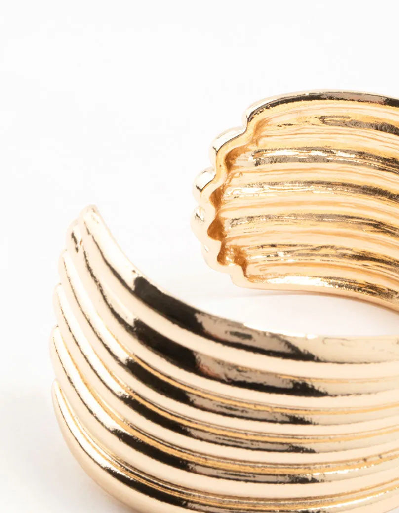Gold Cuff Bangle Bracelet sold by lovisa product image thumbnail 3