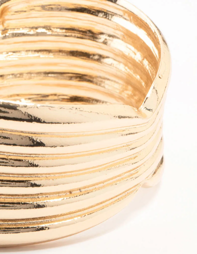 Gold Cuff Bangle Bracelet sold by lovisa product image thumbnail 2