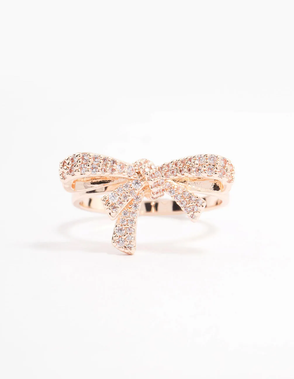 Rose Gold Cubic Zirconia Bow Ring sold by lovisa product image thumbnail 3