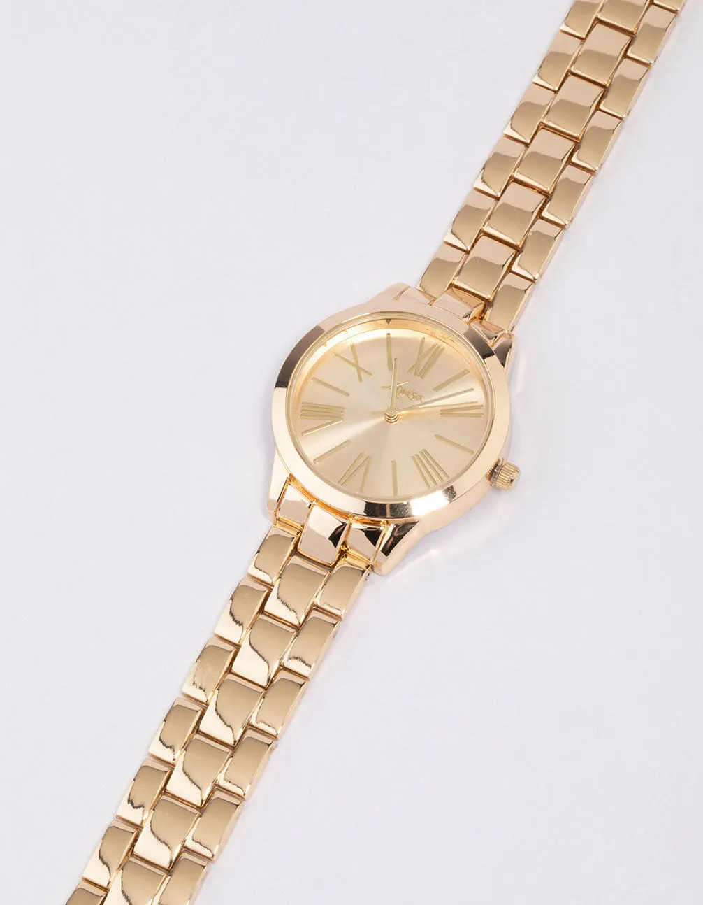 Gold Large Roman Numeral Watch sold by lovisa