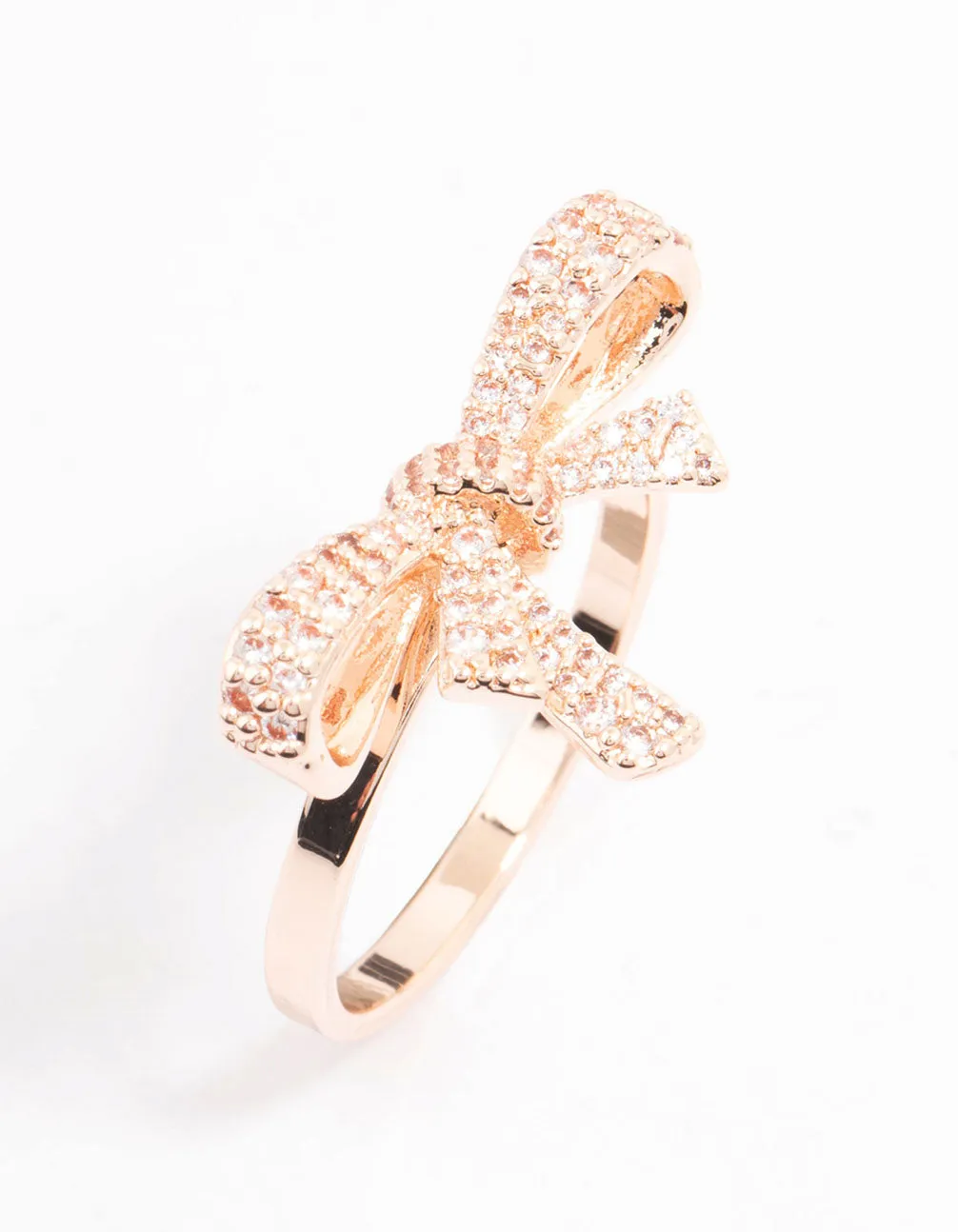 Rose Gold Cubic Zirconia Bow Ring sold by lovisa product image thumbnail 2