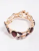 Rose Gold Large Melted Pear Shape Stone Bracelet sold by lovisa