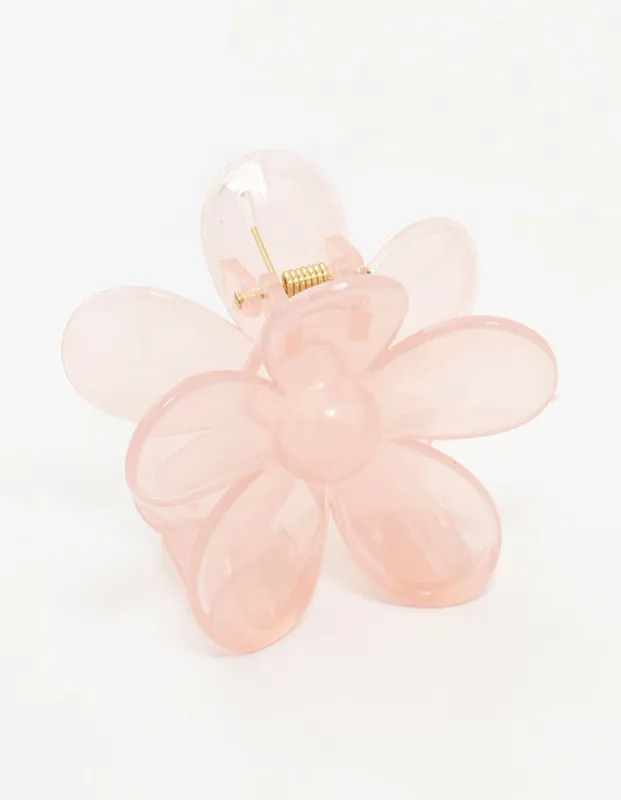 Blush Daisy Hair Claw Clip sold by lovisa