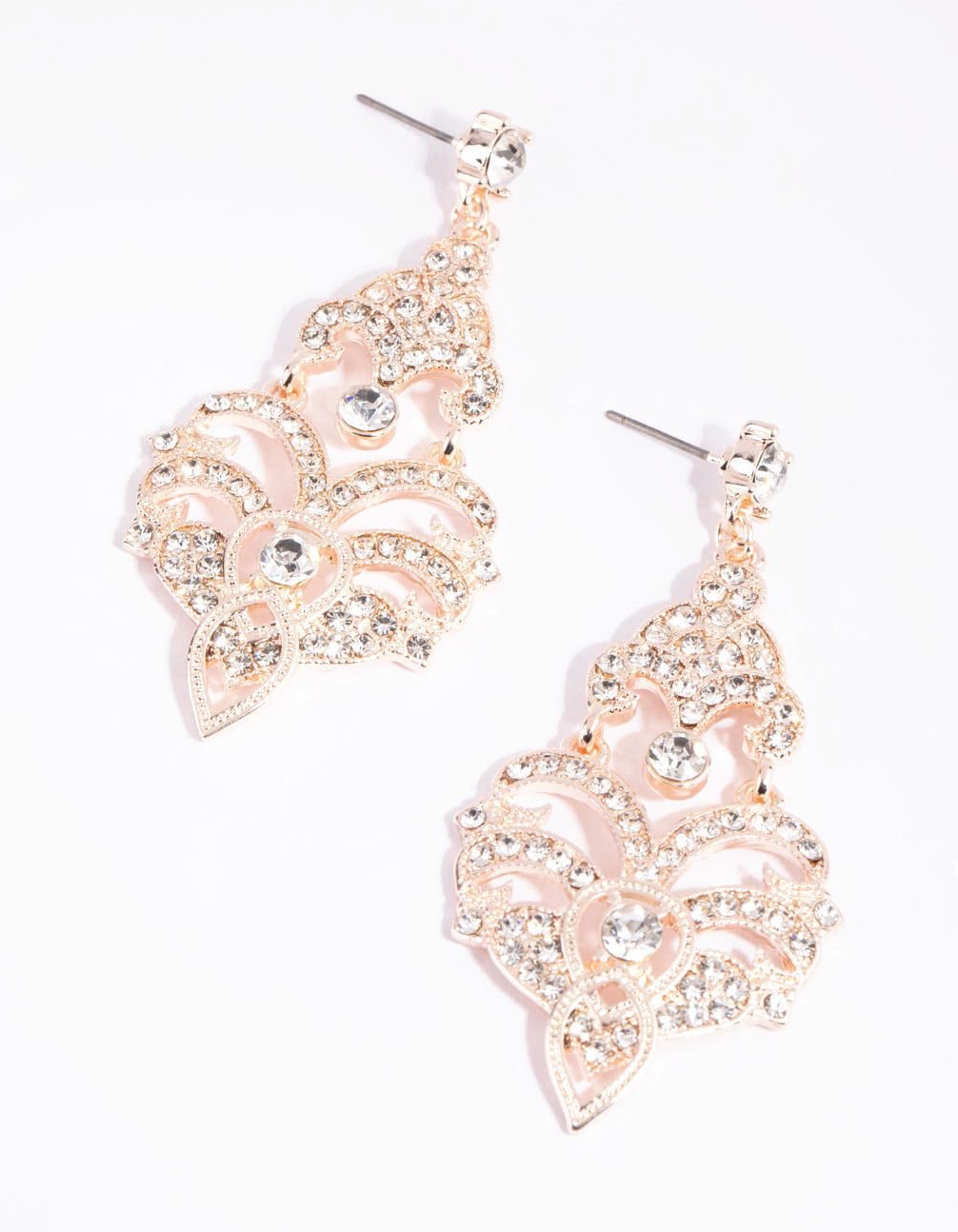 Rose Gold Vintage Drop Earrings sold by lovisa