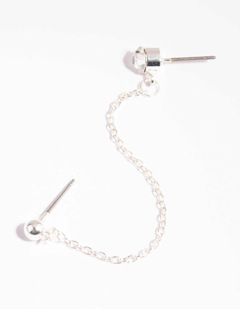 Silver Chain Earrings sold by lovisa