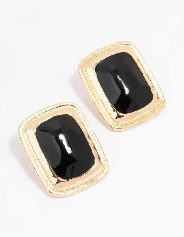 Gold Large Antique Stud Earrings sold by lovisa