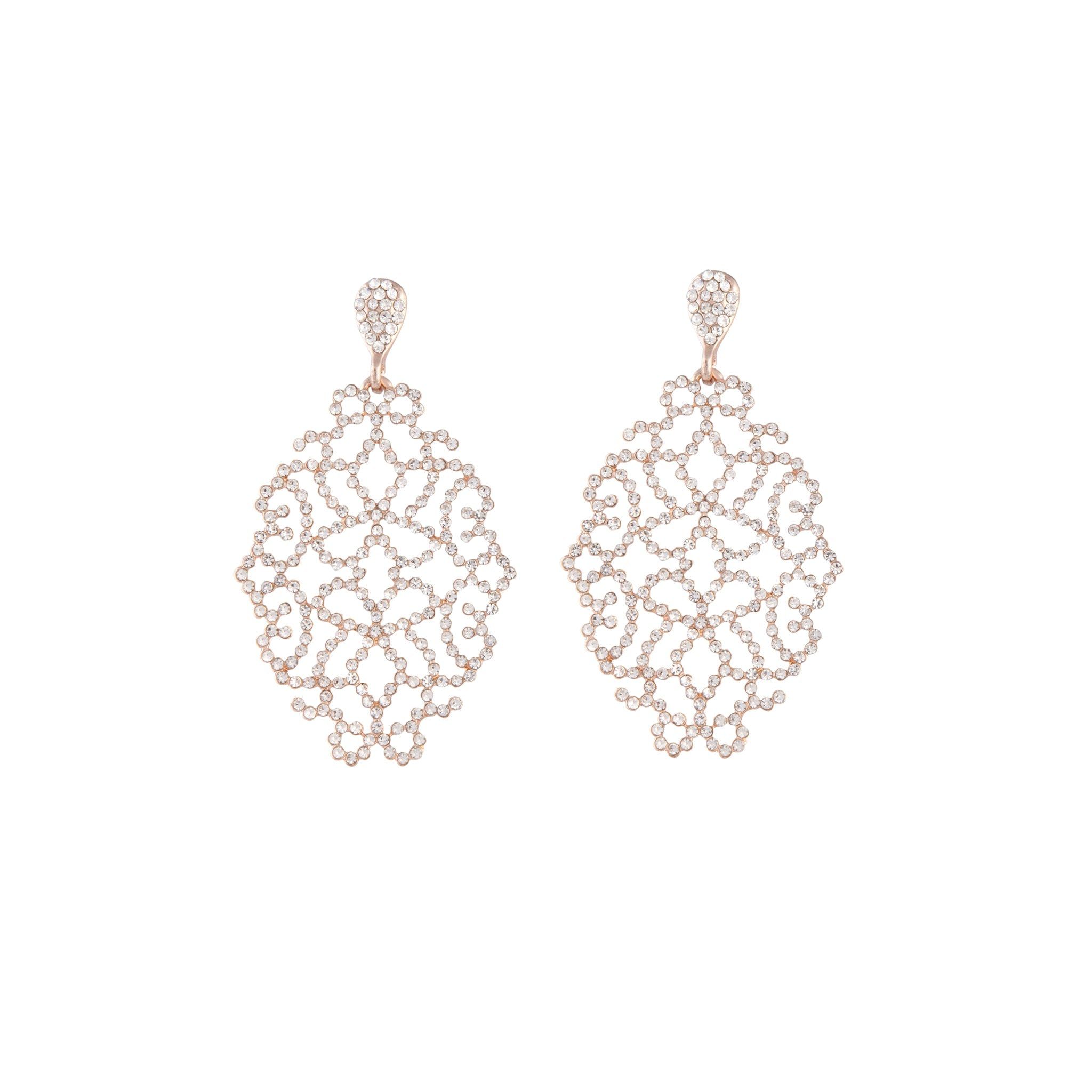 Rose Gold Diamante Intricate Stone Earrings sold by lovisa product image thumbnail 5