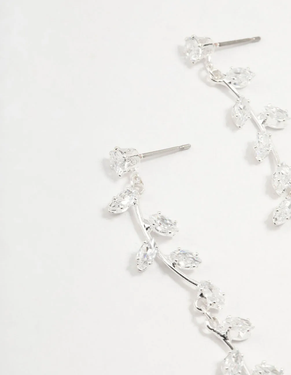 Cubic Zirconia Leaf Drop Earrings sold by lovisa product image thumbnail 2