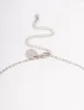 Silver Sapphire Stone Drop Necklace sold by lovisa