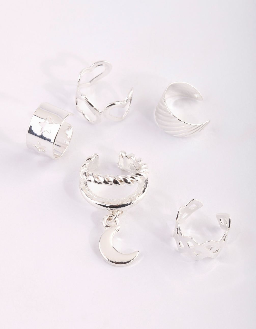 Silver Heart & Moon Ear Cuff sold by lovisa product image thumbnail 2