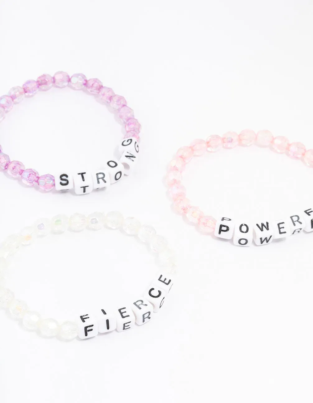 Rainbow Affirmation Bracelets 5-Pack sold by lovisa product image thumbnail 3