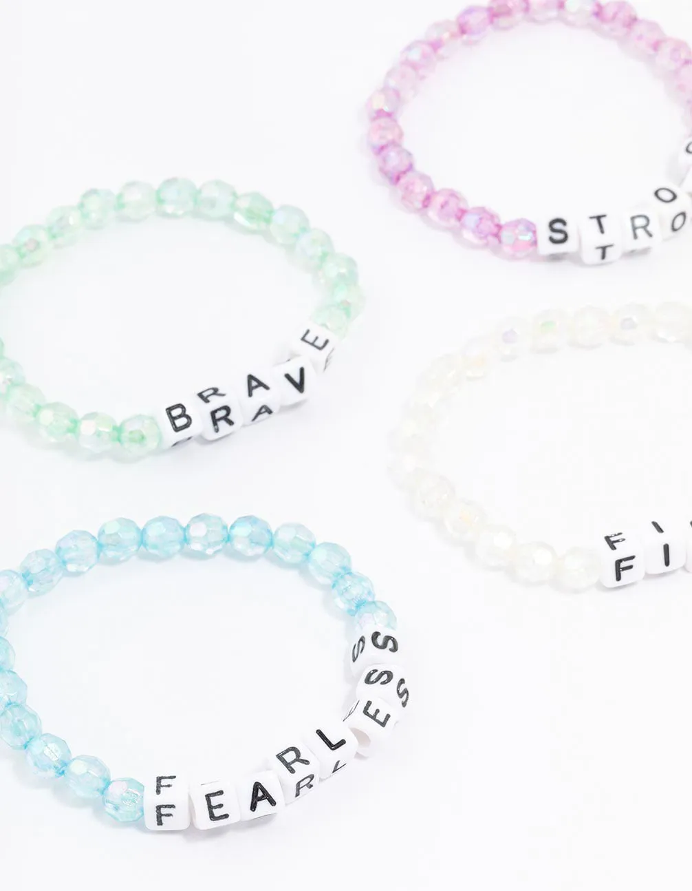 Rainbow Affirmation Bracelets 5-Pack sold by lovisa product image thumbnail 2