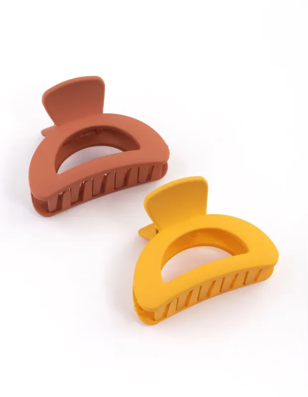 Plastic Half Moon Claw Clip Pack sold by lovisa